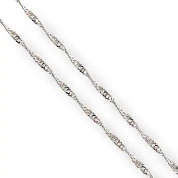 Ezüst nyaklánc - Singapúri - 45 cm