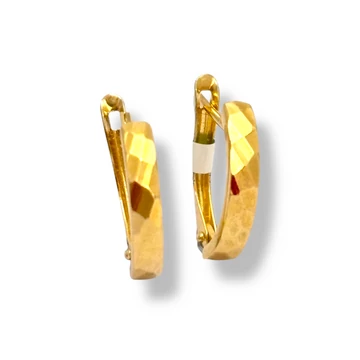 Fülbevaló francia kapcsos sárga arany