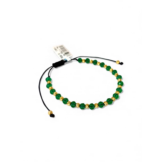 Karkötő zöld zsinór sárga arany - " Órakisérő "