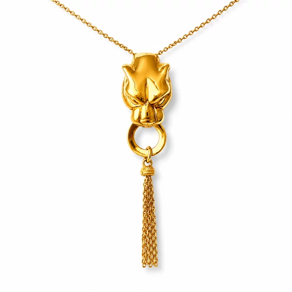 Lánc colier sárga arany - "Puma" - Vadító Elegancia