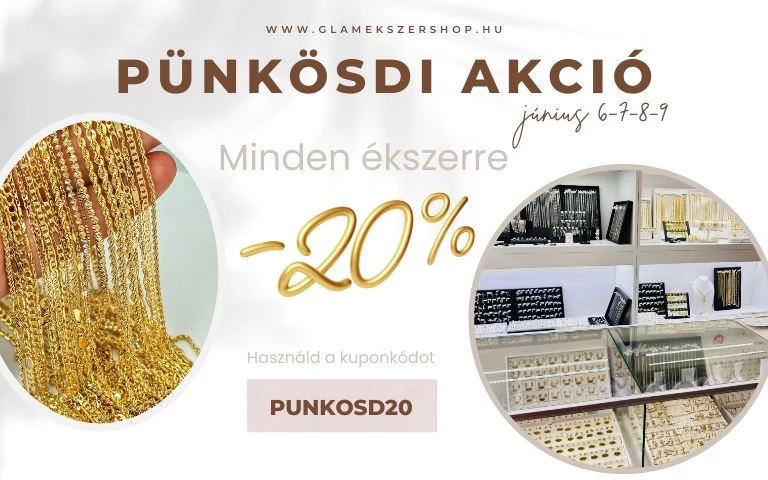 Pünkösdi ragyogás – most minden ékszer 20% kedvezménnyel!