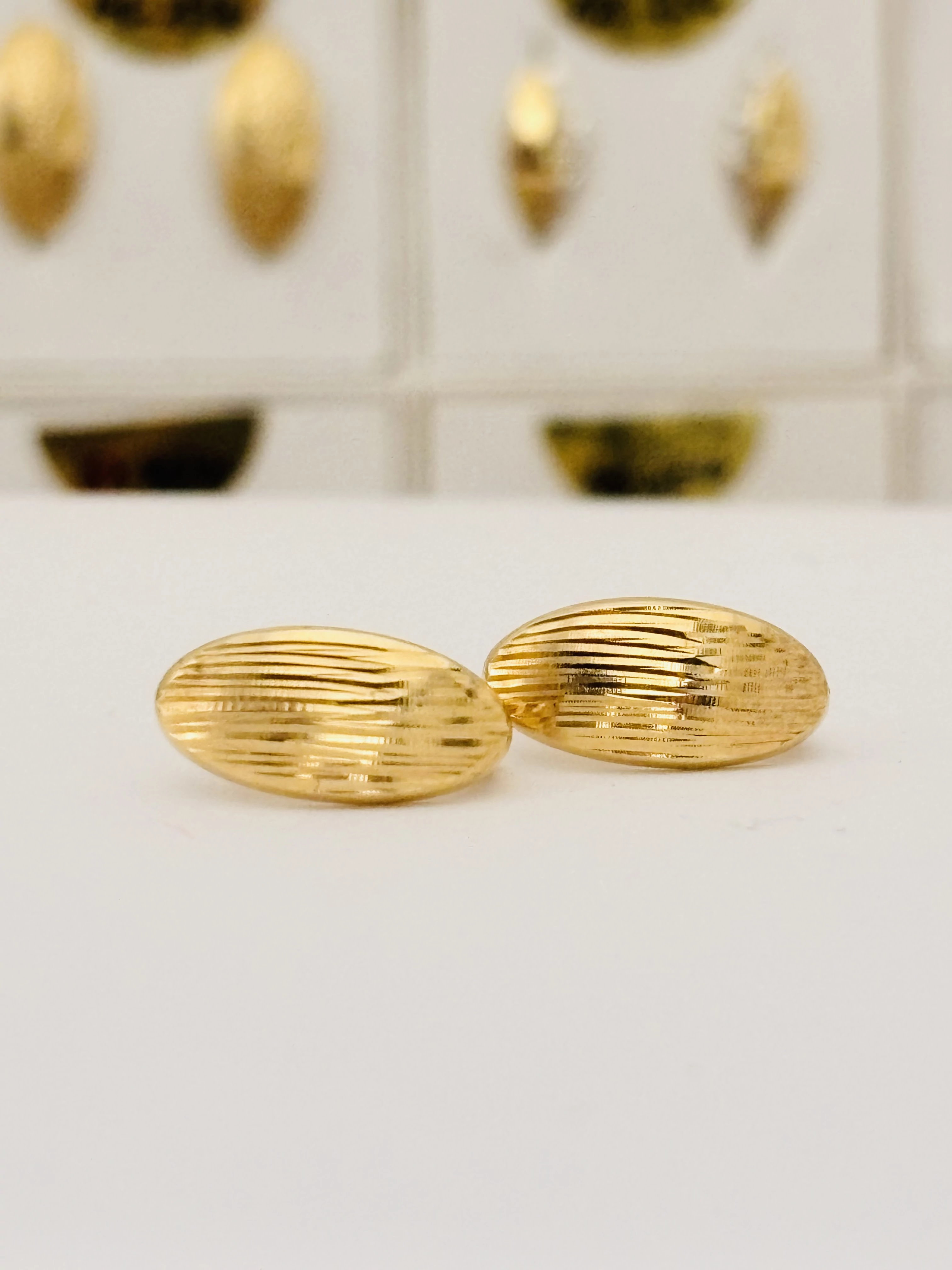 Fülbevaló francia kapcsos sárga arany - 